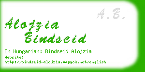 alojzia bindseid business card